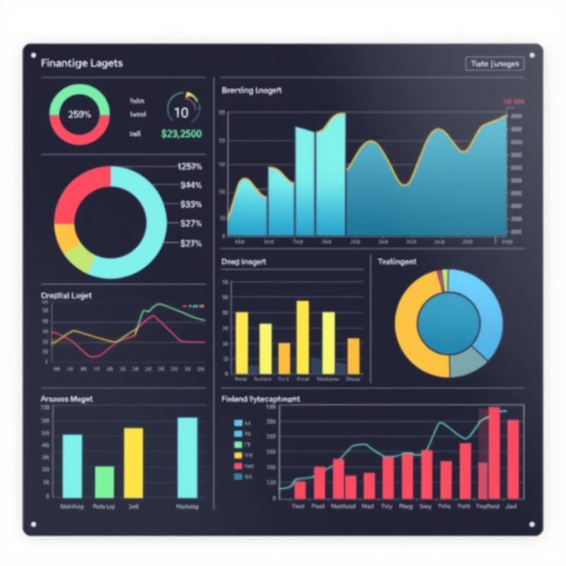 Charts and graphs representing investment data