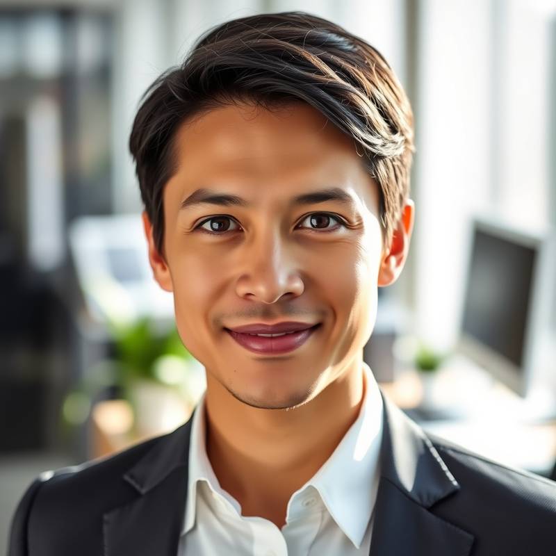 Portrait of a financial analyst