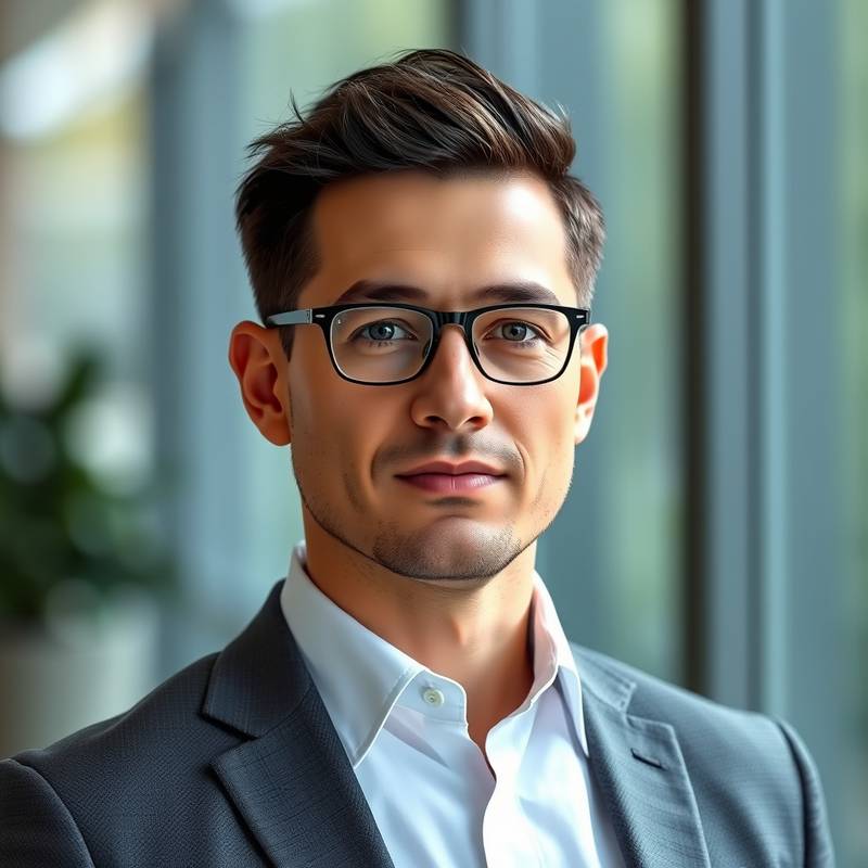 Portrait of a financial analyst