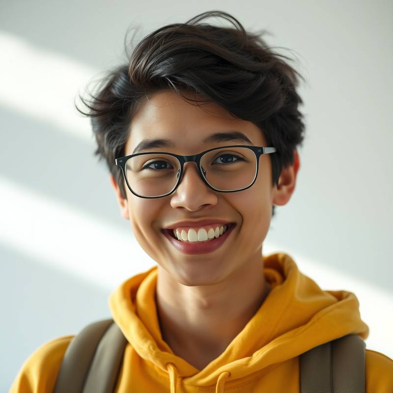 Smiling student